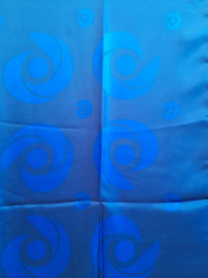 Lot including: 
- AIGNIER.
Blue silk scarf...