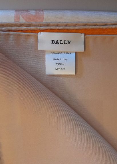 BALLY.
Silk twill square decorated with flowers...