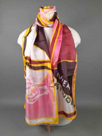 VIVIENNE WESTWOOD.
Silk scarf with geometric...