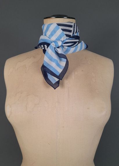 NINA RICCI.
Set of two cotton squares decorated...
