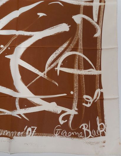 Lot including: 
- GRAEME BLACK.
Silk square...