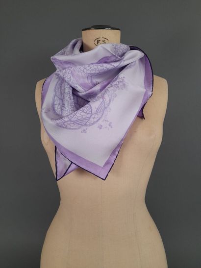 NINA RICCI.
Silk twill square decorated with...