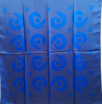 Lot including: 
- AIGNIER.
Blue silk scarf...