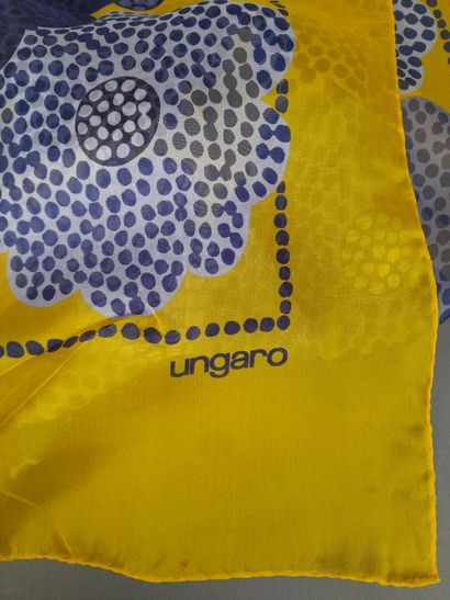 UNGARO.
Silk scarf decorated with stylized...
