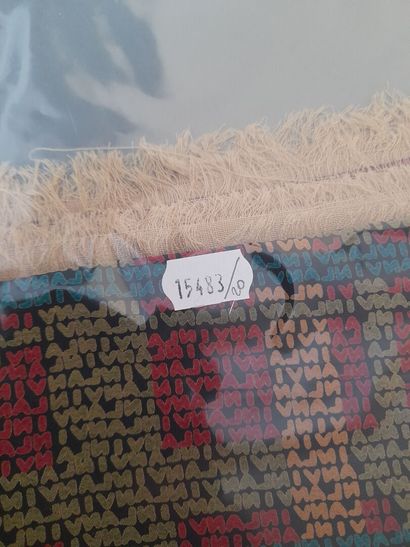 LANVIN.
Lot comprenant : 
- Carré frangé...