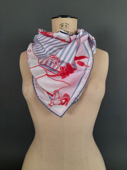 INES DE LA FRESSANGE, PARIS.
Carré en twill...