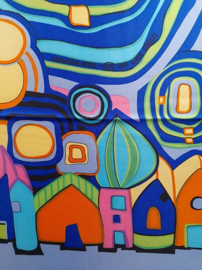 FREYWILLE, Hommage à HUNDERTWASSER.
Echarpe...