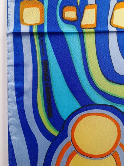 FREYWILLE, Hommage à HUNDERTWASSER.
Echarpe...