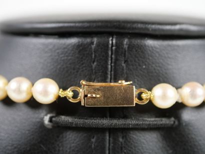 Necklace of falling pearls, the rectangular...