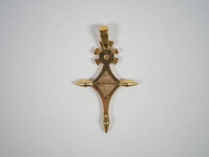 Croix du Sud or Agadèz cross in 18K yellow...