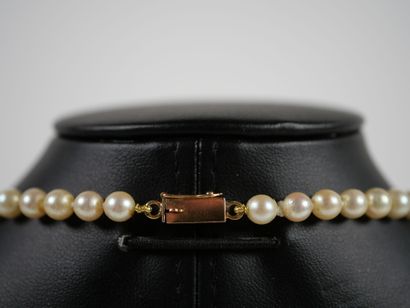 Necklace of falling pearls, the rectangular...