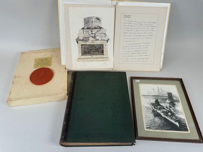 Lot divers comprenant :
- un livre sur Napoléon,...