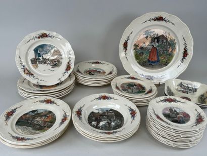 SARREGUEMINES.
Modèle OBERNAI.
Partie de...
