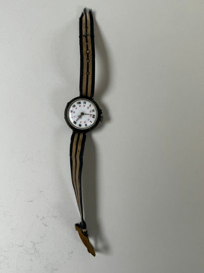Montre de col en argent XIXe, transformée...