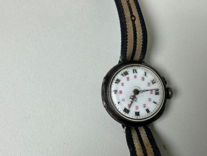 Montre de col en argent XIXe, transformée...