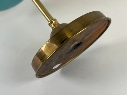 Lampe de bureau en laiton réglable en hauteur,...