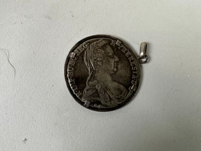 AUTRICHE.
Pièce en argent au portrait de...