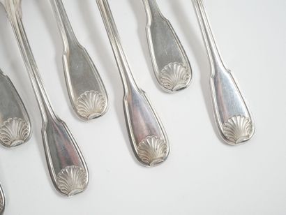 Part of a Minerve hallmarked silver menagère...