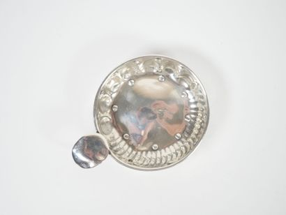 Silver wine stein with gadrooned decoration,...