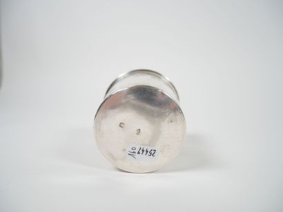 A Minerve-cut silver tumbler with chased...