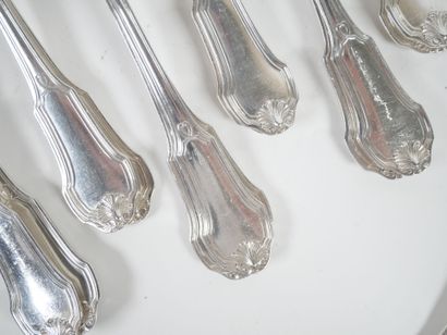 An important Minerve hallmarked silver menagère...