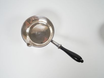 Set of two Minerve hallmarked silver frying...
