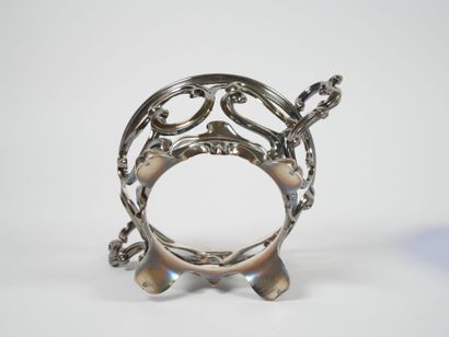 Large openwork silver sugar bowl, Minerve...