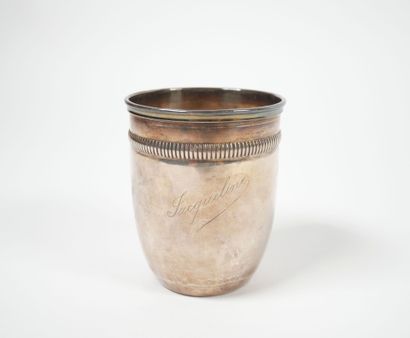 Timbale in silver, Minerve hallmark, the...