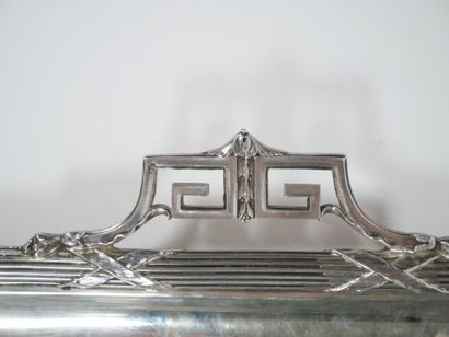 Rectangular silver tray, Minerve hallmark,...