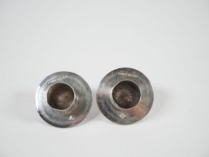 Silver oil and vinegar cruet, Minerve hallmark,...