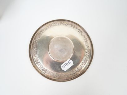 Silver cup and saucer, Minerve hallmark,...