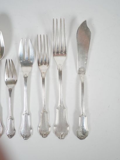 An important Minerve hallmarked silver menagère...