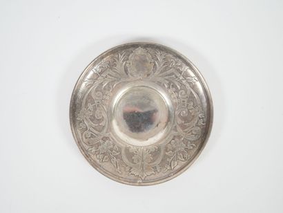 Silver cup and saucer, Minerve hallmark,...