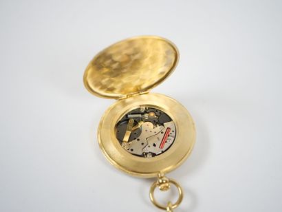 CUPILLARD. 
Gilt metal pocket watch, circular...