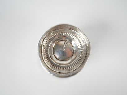 Silver tulip tumbler, Minerve hallmark, resting...
