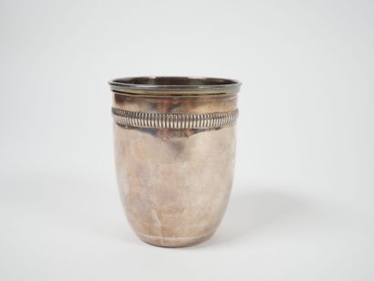 Timbale in silver, Minerve hallmark, the...