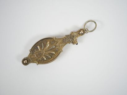 Pair of gilt silver lorgnons with stylized...