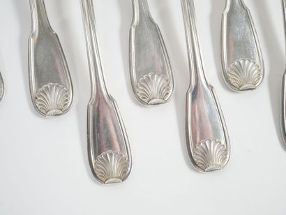 Part of a Minerve hallmarked silver menagère...