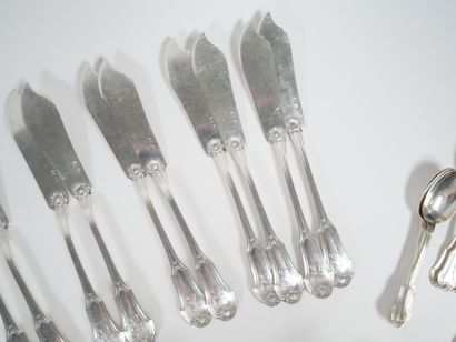 An important Minerve hallmarked silver menagère...