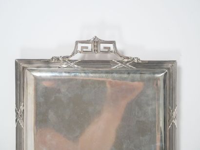 Rectangular silver tray, Minerve hallmark,...