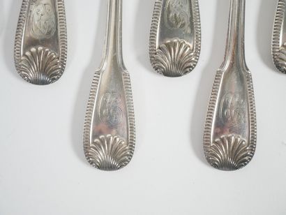 Part of a Minerve hallmarked silver menagère...