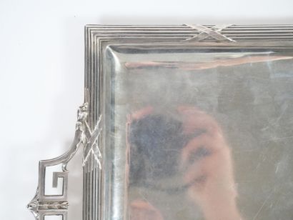 Rectangular silver tray, Minerve hallmark,...