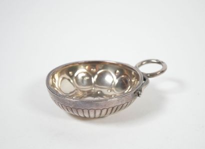 Silver wine stein, Minerve hallmark, gadrooned...