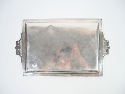 Rectangular silver tray, Minerve hallmark,...