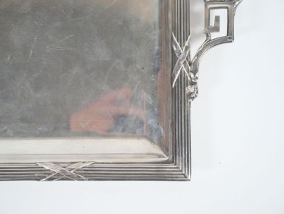 Rectangular silver tray, Minerve hallmark,...