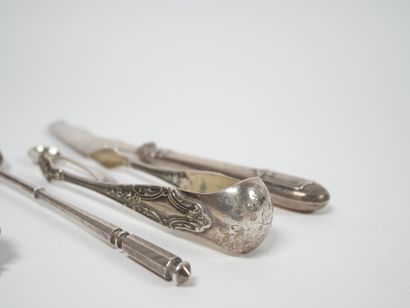 Silver and silver-plated set including a...