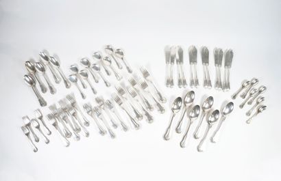 An important Minerve hallmarked silver menagère...