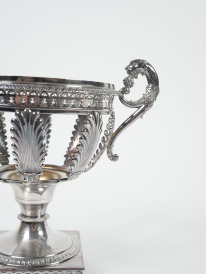 Minerve hallmarked silver openwork jam holder...
