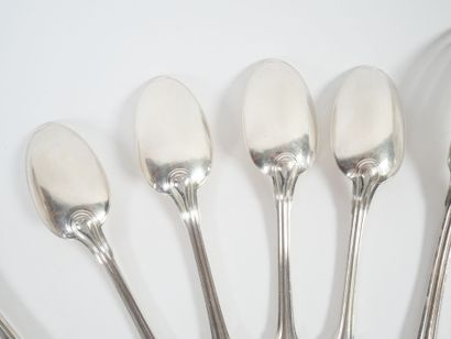 Part of a Minerve hallmarked silver menagère...