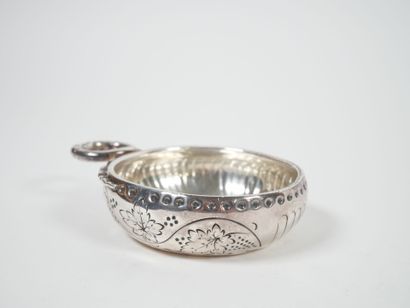 Silver wine stein, Minerve hallmark, decorated...